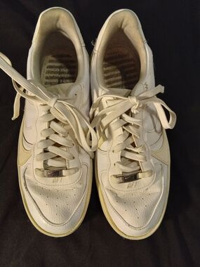 Nike Air Force 1 Low Sneakers - White with Cream Accents DJ9946-100